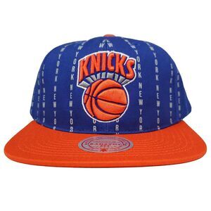 NY Knicks Mitchell‎ & Ness NBA Deadstock Snapback Hat Cap 3D Logo Blue NWT